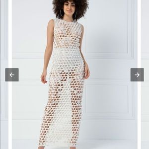 Kikiriki sheer cut out maxi dress